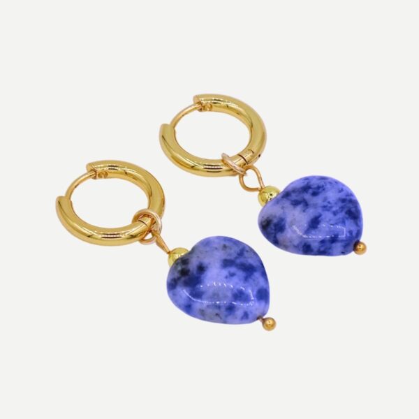 Hartjes Miracle Oorbellen Blauw