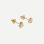 Amore Gouden Studs hartjes Oorbellen