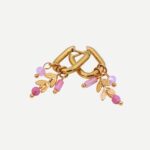 Boho Rose Leaf Roze Gouden Oorbellen bohemian hangers oorbellen Stainless Steel