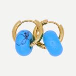 Circle Licht Blauw Oorbellen Rond Trend 2025