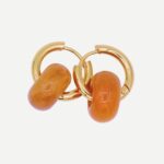 Circle Oorbellen Amber Rond Trend