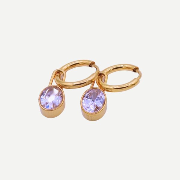 DIamond Gouden Oorbellen Klassiek Trendy