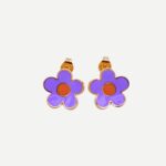 Daisy Purple Gouden Bloemen Knopjes 2025