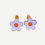 Daisy White Gouden Bloemen Studs 2025