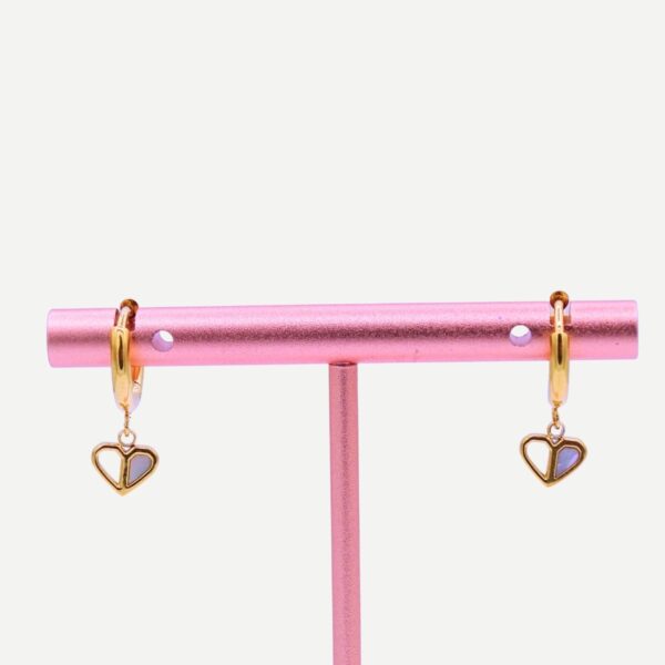 Luna Amor Gouden Hartjes Oorbellen 2025 Stainless Steel
