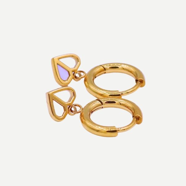 Luna Amor Gouden Hartjes Oorbellen Stainless Steel 2025