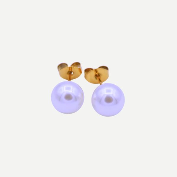Pearl Parel Studs knopjes 8 mm 2025 Stainless Steel