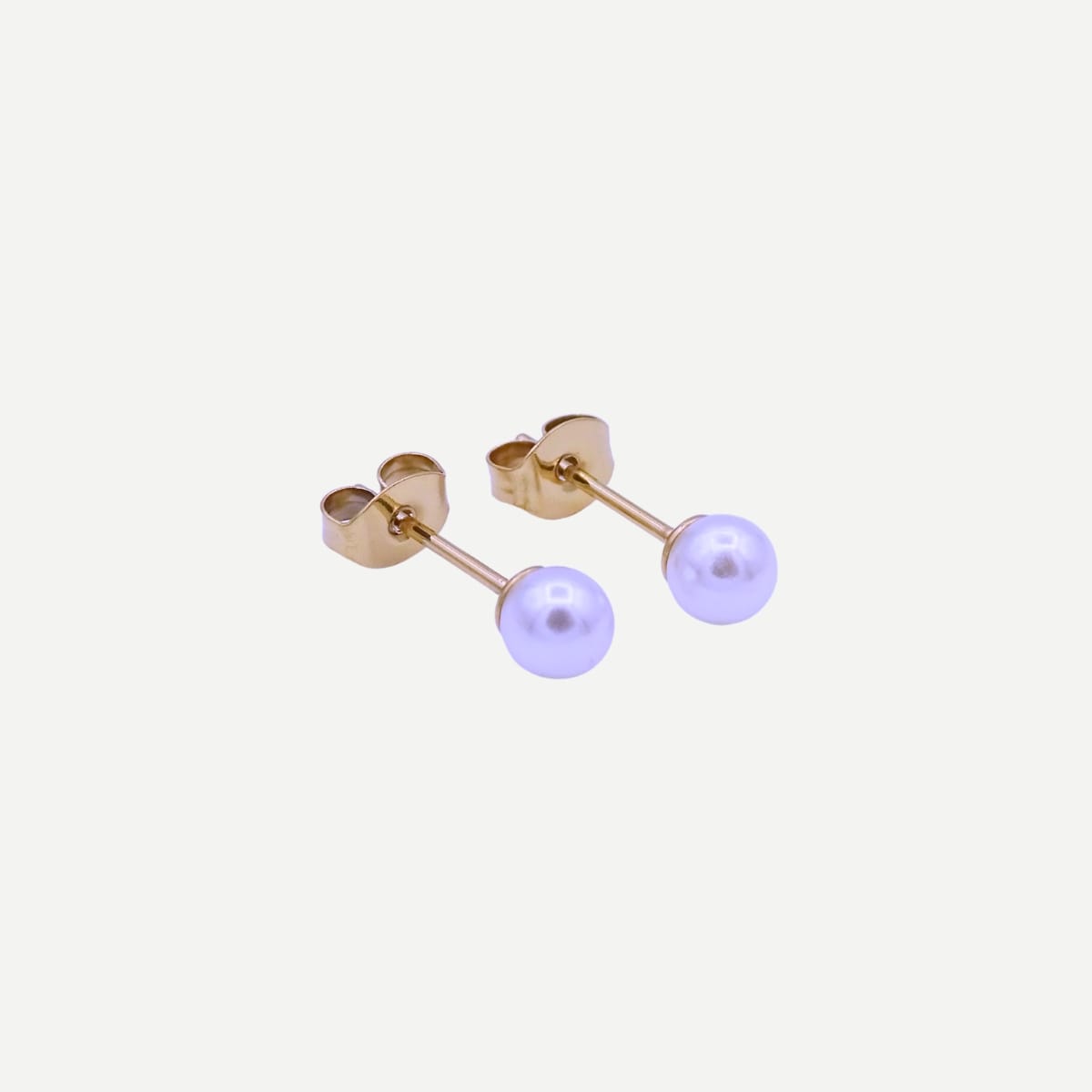 Pearl Studs Parel knopjes 5 mm Stainless Steel