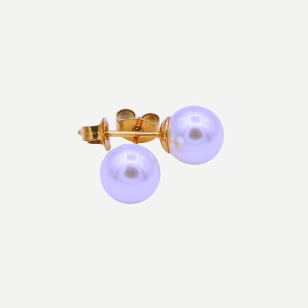Pearl Studs Parel knopjes 8 mm Stainless Steel