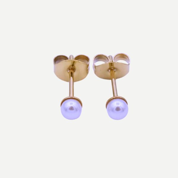 Pearl knopjes parel knopjes 3mm Stainless Steel
