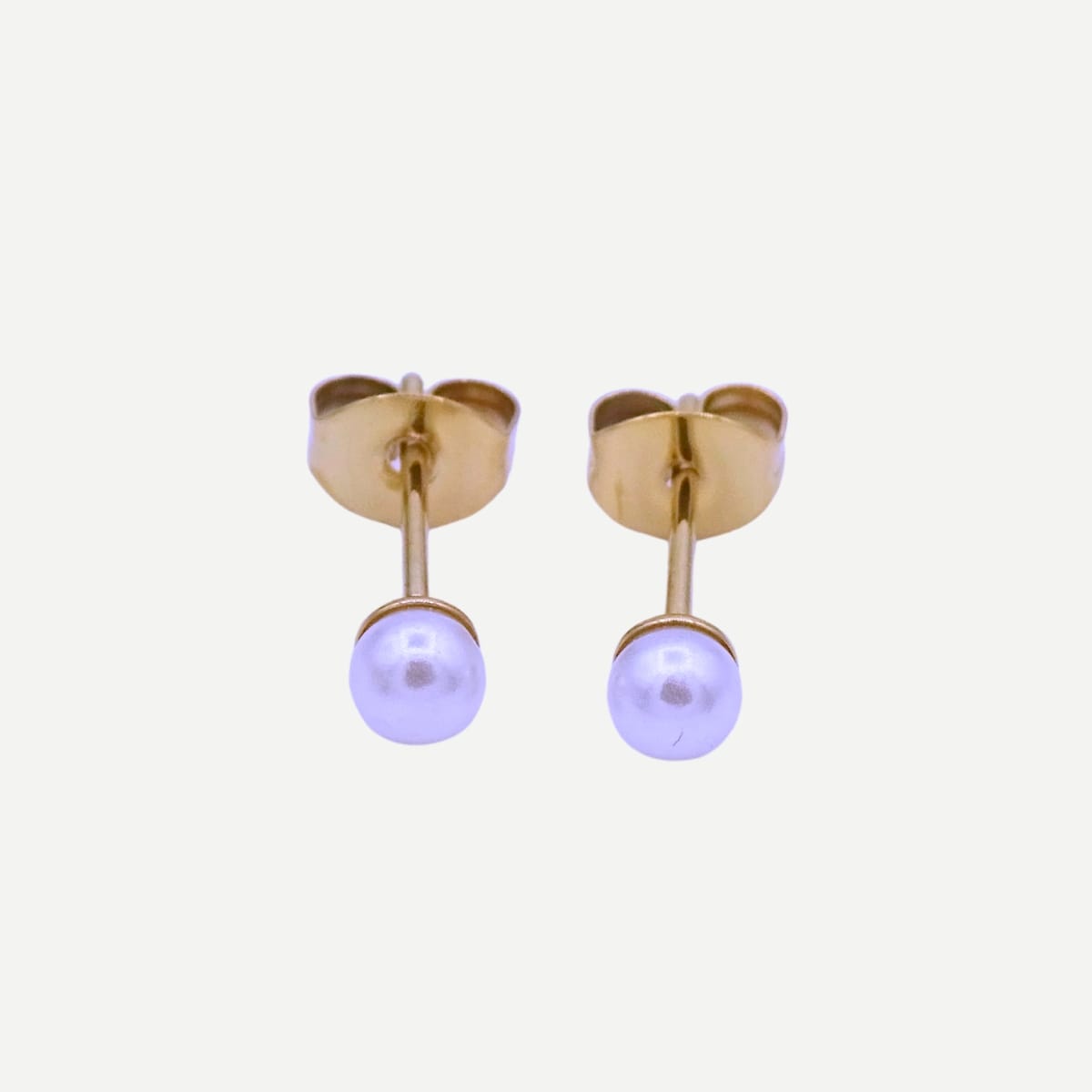 Pearl knopjes parel knopjes 4mm 2025 Stainless Steel
