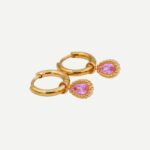 Pink Lady gouden Oorbellen Roze 2025 Stainless Steel