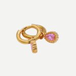 Pink Lady gouden Oorbellen Roze 2025 Stainless Steel (2)