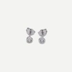 Sparkle 1 Zilveren Studs Oorbellen knopjes