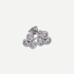 Sparkle 3 Zilveren Oorbellen knopjes Studs