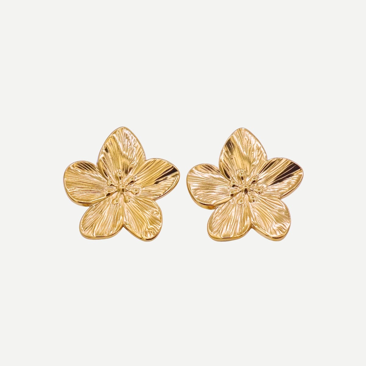 Bloom Oorbellen Gouden Bloem Statement Studs Oorbel 2025