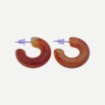 Candy Oorbellen Amber Acryl Chunky Hoops 2025
