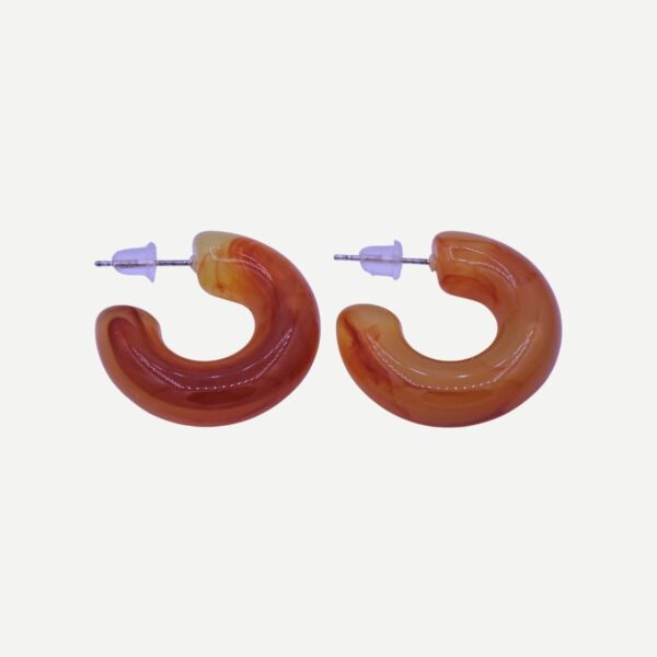 Candy Oorbellen Amber Acryl Chunky Hoops 2025