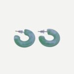 Candy Oorbellen Swirl Groen Acryl Chunky Hoops Trend 2025