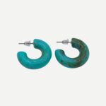 Candy Oorbellen Turquoise Groen Acryl Chunky Hoops Trend 2025