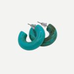 Candy Oorbellen Turquoise Groen Acryl Chunky Hoops Trendy 2025