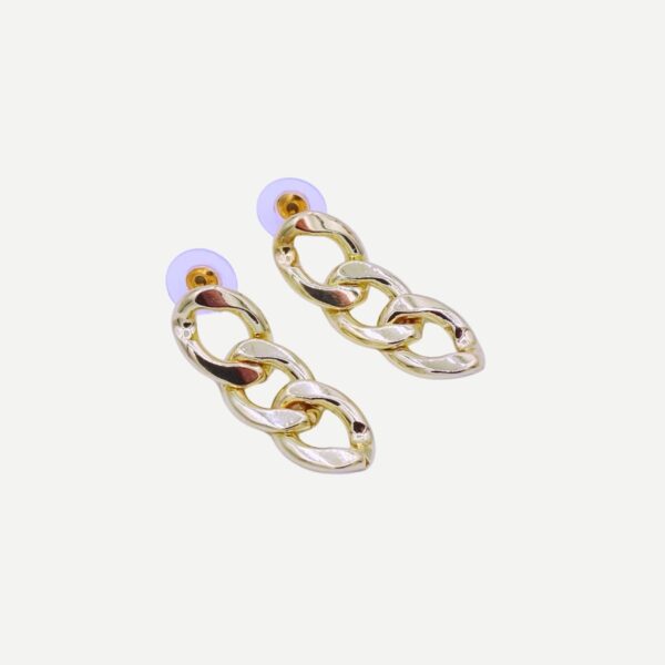 Chain Oorbellen Gouden Schakel Statement Hangers Oorbellen