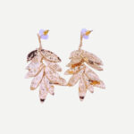 Leaves Gouden Oorbellen elegante blaadjesvorm statement sieraden voor dames