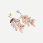 Leaves Gouden Oorbellen trendy gouden bladeren met luxe afwerking (2)