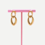 Leaves Gouden Oorbellen trendy gouden bladeren met luxe afwerking (3)