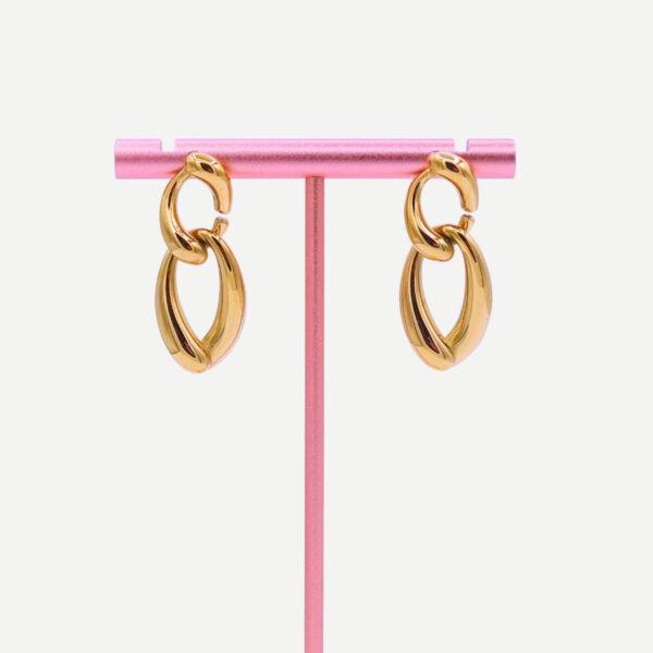 Leaves Gouden Oorbellen trendy gouden bladeren met luxe afwerking (3)