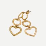 Serena Gouden hangers Oorbellen Stainless Steel