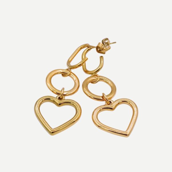 Serena Gouden hangers Oorbellen Stainless Steel