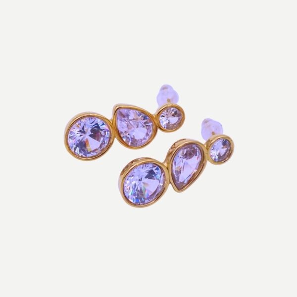 Twinkle Oorbellen Gouden Kristal Statement Oorbellen Chique glamoureuze touch
