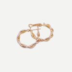 Twist Oorbellen Gouden Gedraaide Hoops Oorbellen Trend