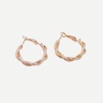 Twist Oorbellen Gouden Gedraaide Hoops Oorbellen Trendy